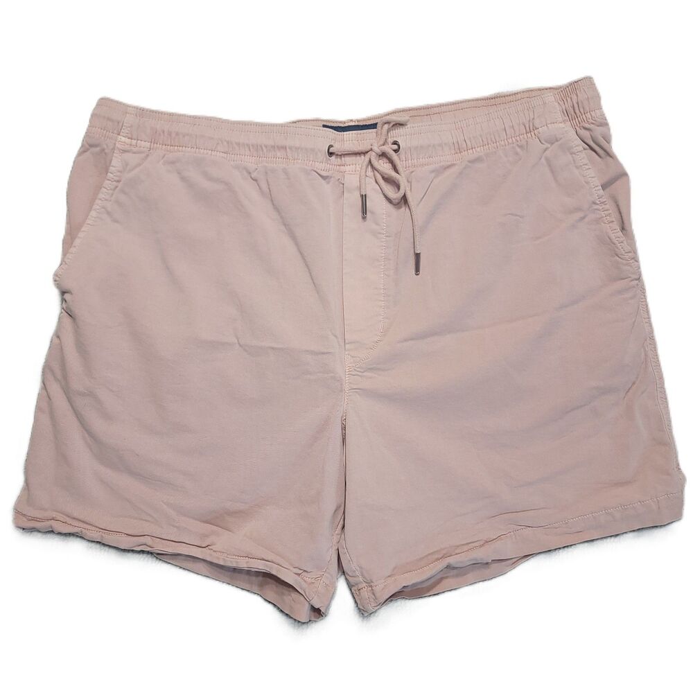 American Eagle Flex Drawstring Chino Shorts Mens XL Elastic Waist Dusty Pink